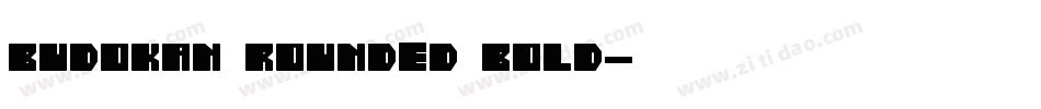 Budokan Rounded Bold字体转换